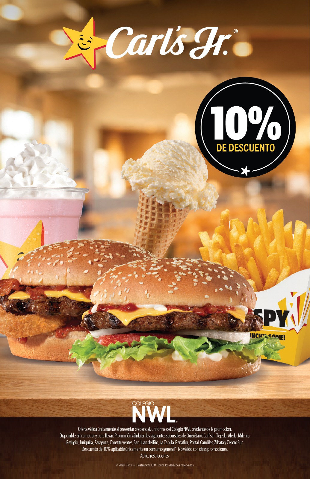 Carl's Jr. promotion — NWL community