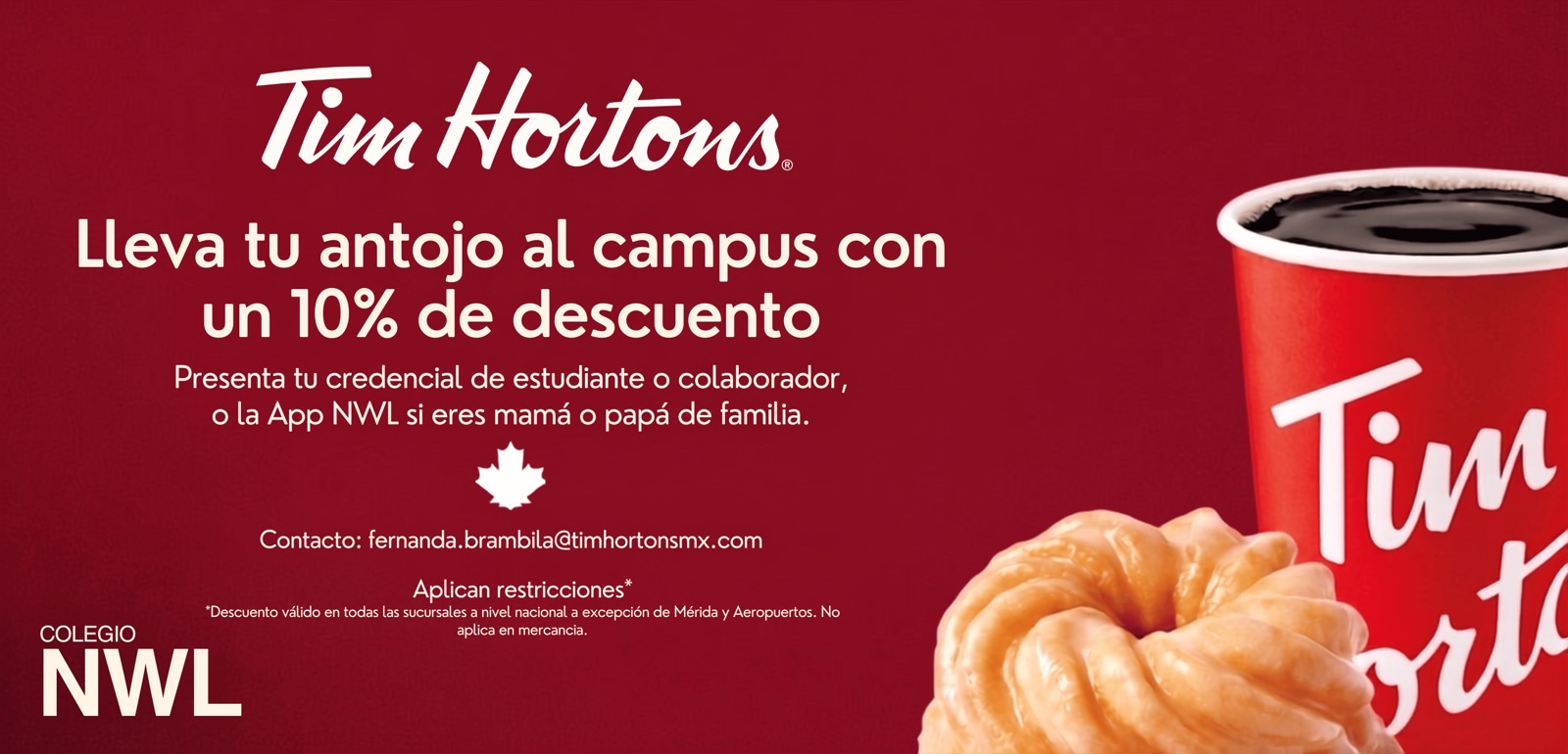 Tim Hortons promotion — NWL community