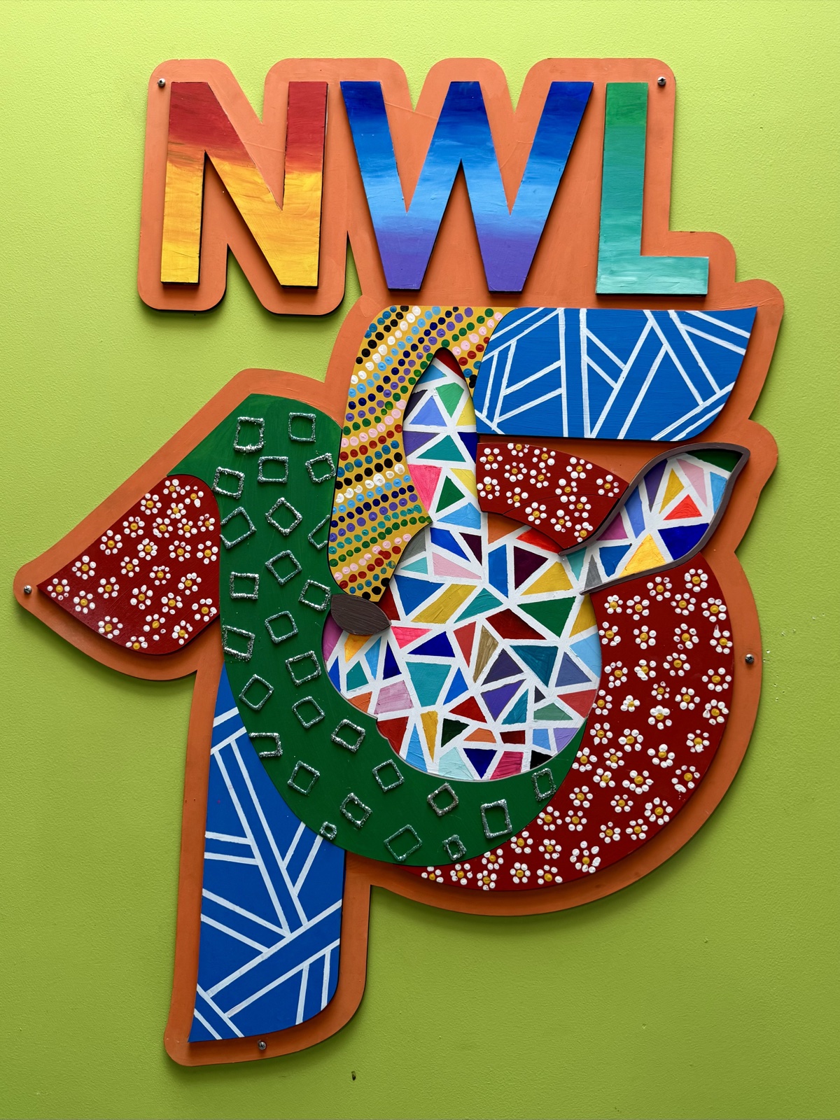 NWL Kangaroo Mosaic Art